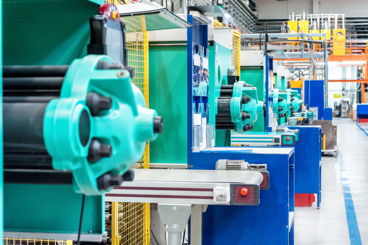 inside an injection mold shop