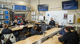 HVAC students in the classroom