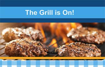 Image of a burger for the Patio Party