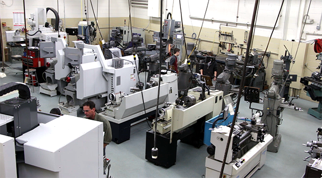 The lab space