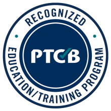 PTCB Recognized Education Training Program Seal