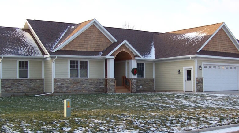 The finished house from 2007