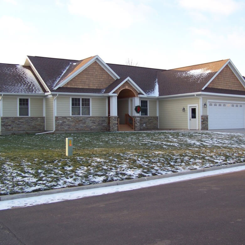 The finished house from 2007