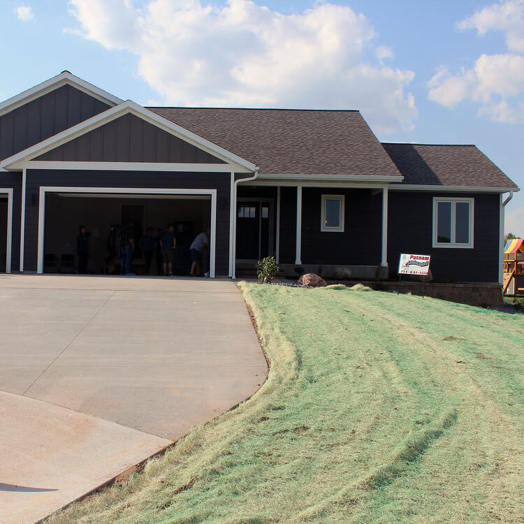 The finished housing project from 2018
