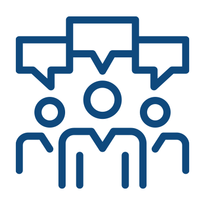 Icon of faculty collaborating