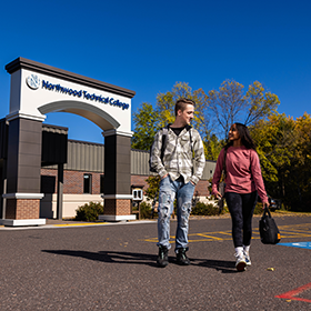 Students walking outside of the Ashland Campus