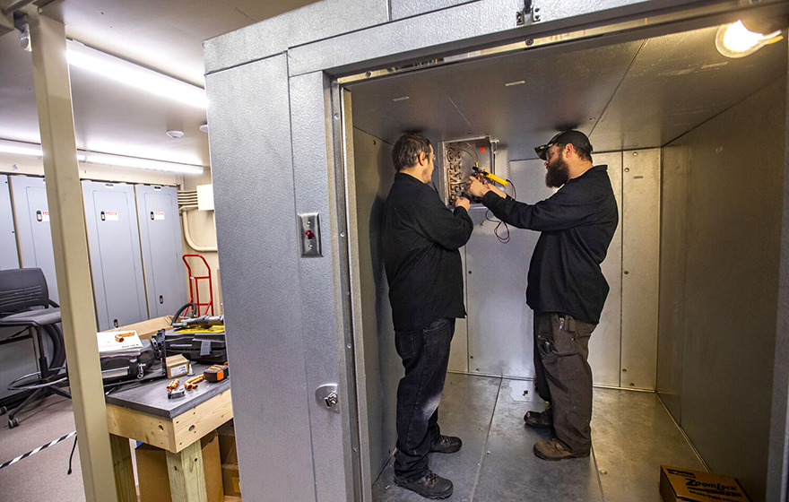 HVAC students doing hands-on work in WITC's state-of-the-art facilities