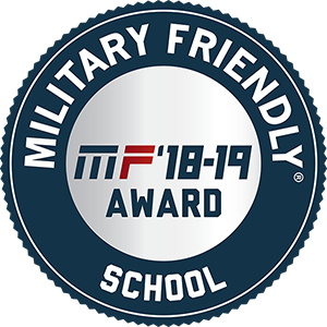 Military Friendly 2018-2019 award badge