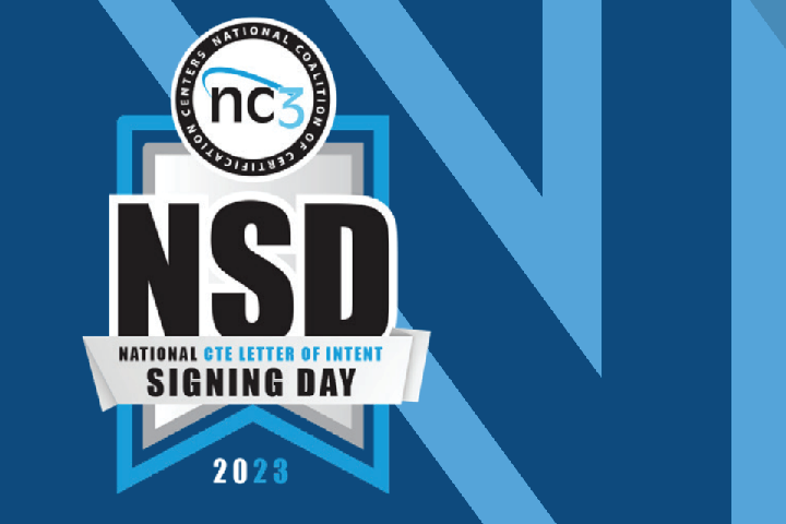 NSD logo National CTE Letter of Intent Signing Day 2023
