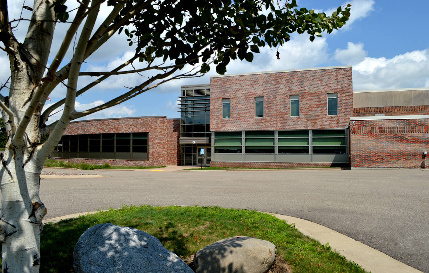 Outside view of Rice Lake campus