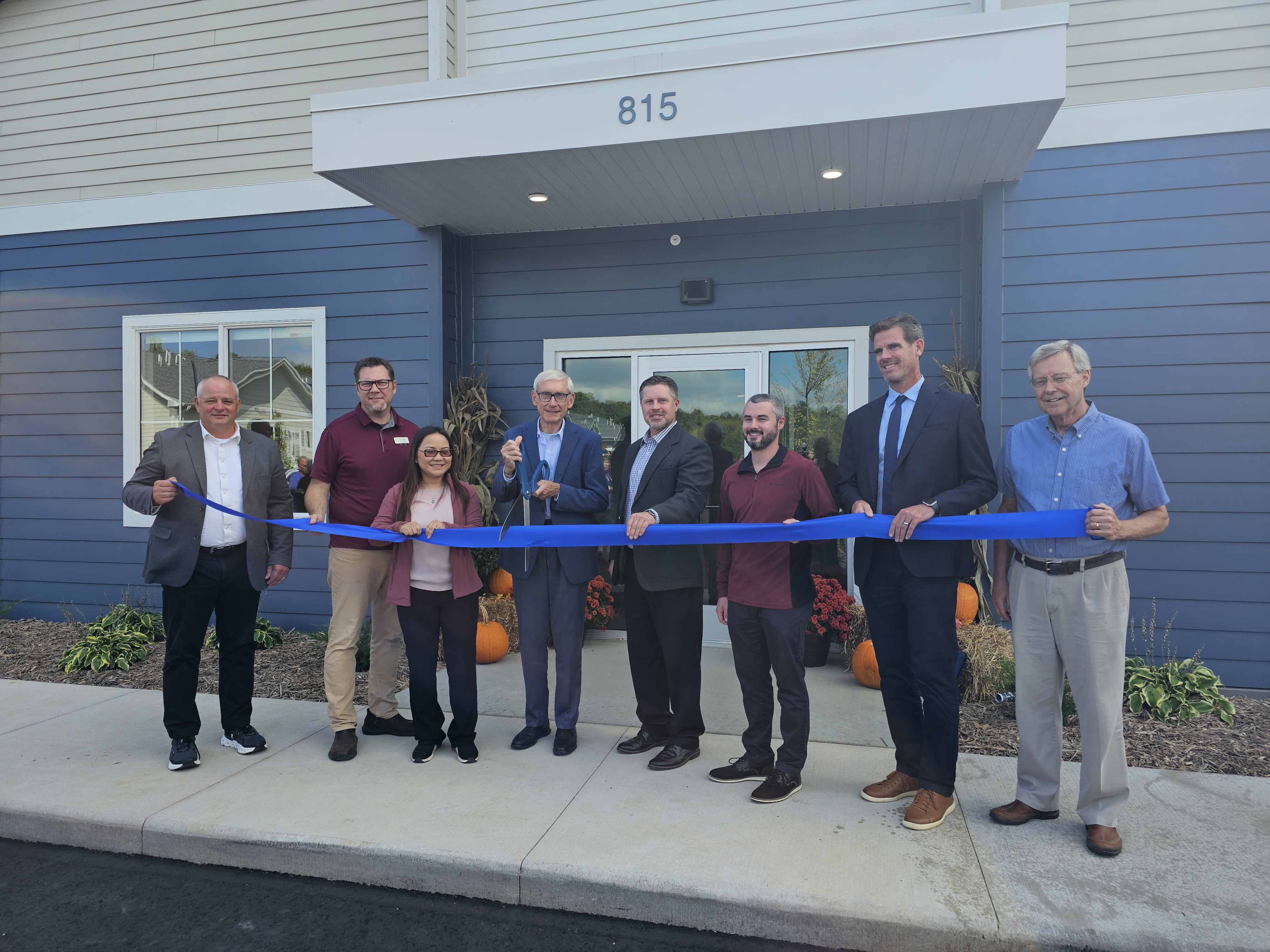 Gov. Evers joined leaders from Northwood Tech, Impact Seven, and partners for the ribbon cutting in St. Croix Falls.