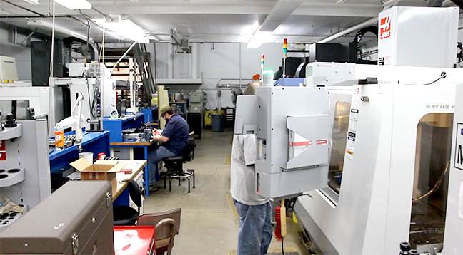 A view of the Machine Tooling Technic lab